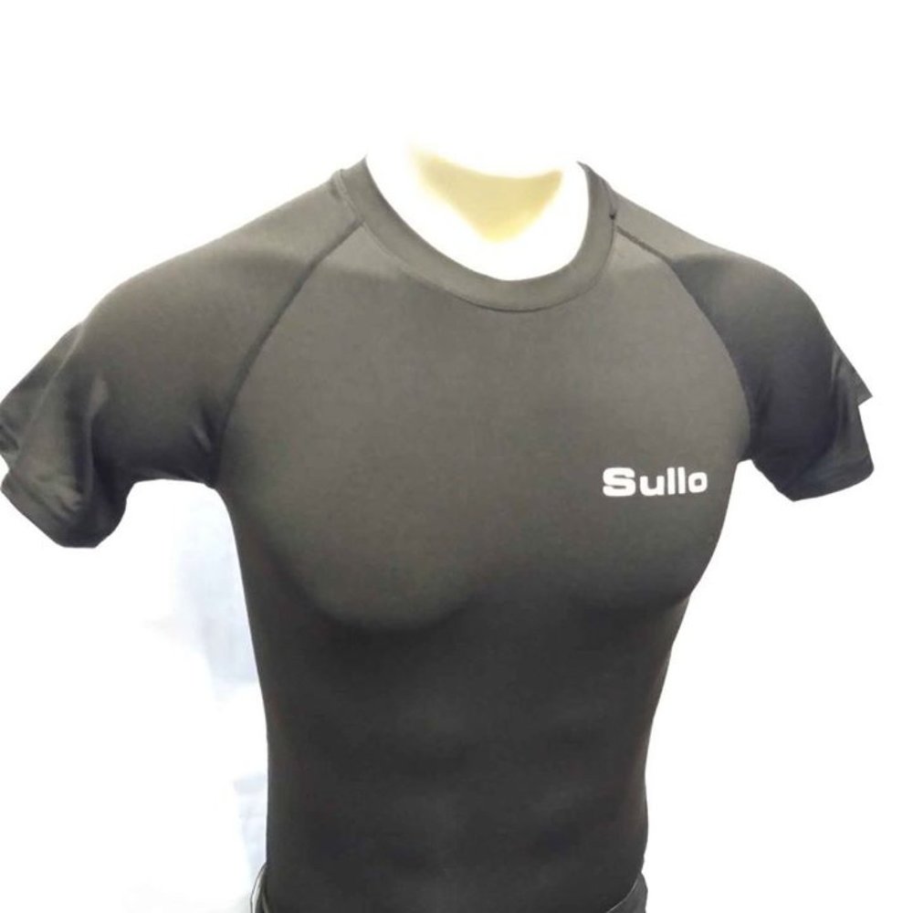 NEW Mens Compression Shirts Work Out White Black